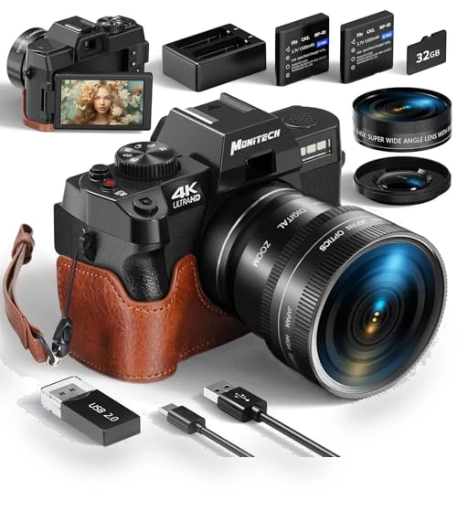 4K 48MP Vlogging Camera — Mirrorless Cameras, Monitech