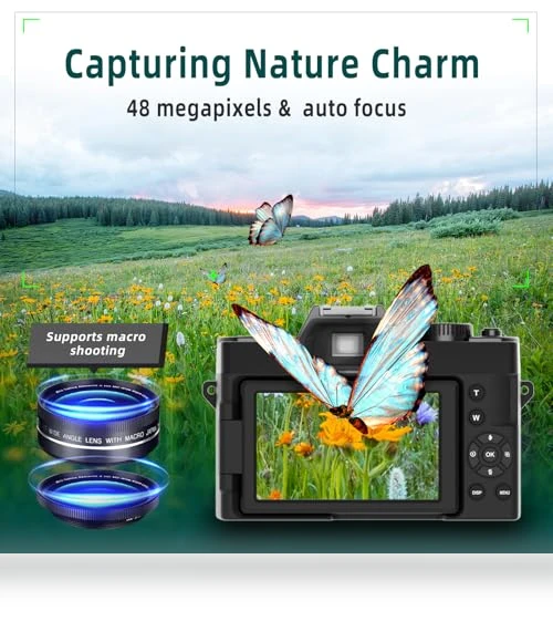 4K 48MP Vlogging Camera — Mirrorless Cameras, Monitech