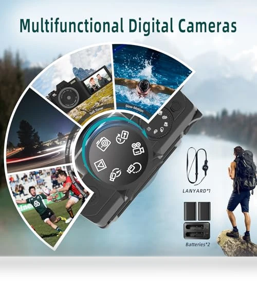4K 48MP Vlogging Camera — Mirrorless Cameras, Monitech