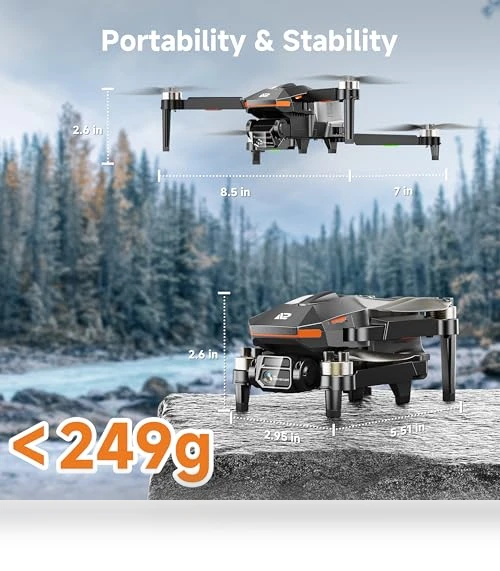 4K FPV Foldable Mini RC Drone — Drones, PLEGBLE