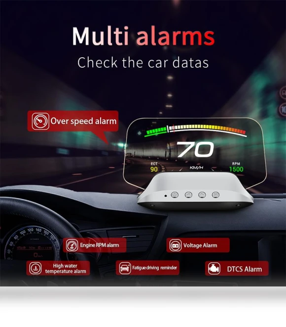 Automobile HUD OBD2 Head Up Display — Navigation & GPS Accessories