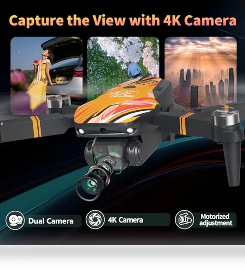 Foldable 4K Drone with Camera — Drones, TTROARDS