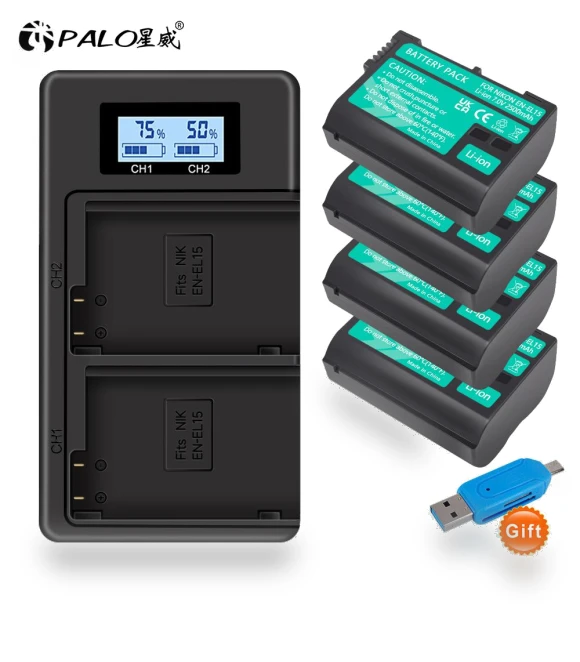 Smart Charger with Batteries — Batteries, PALO
