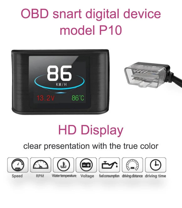 Smart Digital HUD OBDII Meter — Car Accessories & Gadgets, LEEPEE