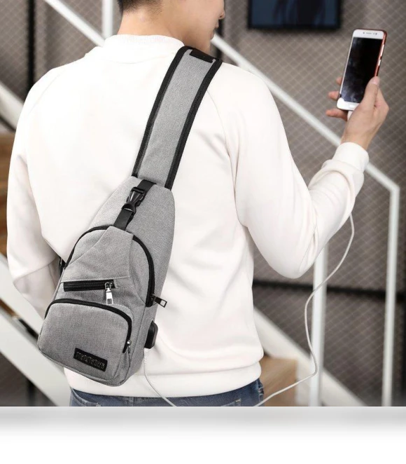 USB Smart Chest Bag — Casual Daypacks, Cumquat