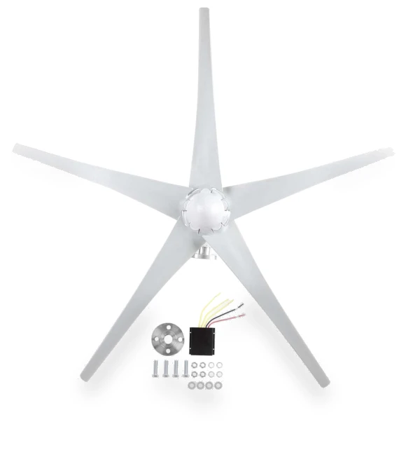 5-Blade Wind Turbine Power Supply — Solar Charging Solutions, Canaryy