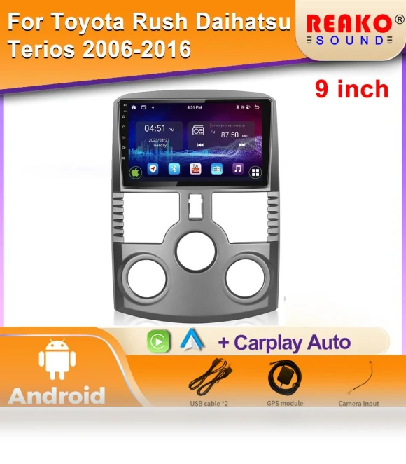 Android Carplay Multimedia GPS Player — Stereo Receivers, Reakosound