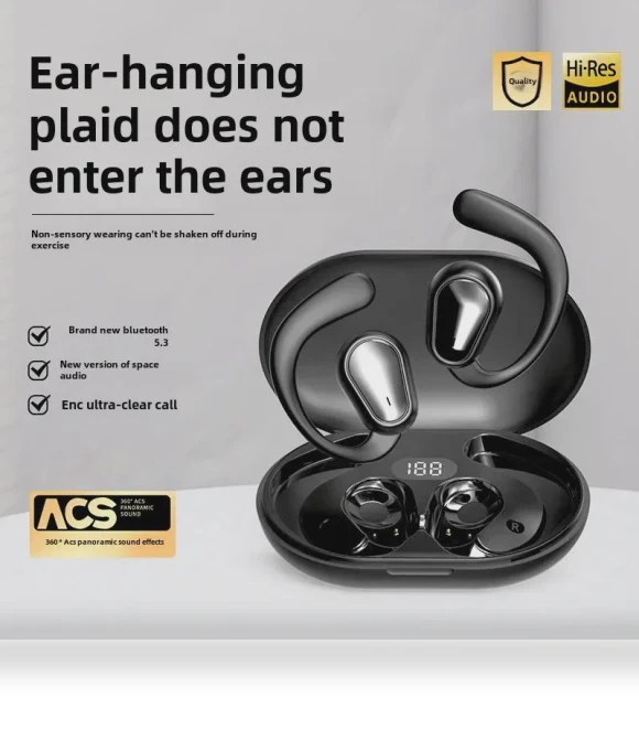 Bluetooth Headset with Bone Conduction — Headsets, AI Supermarket