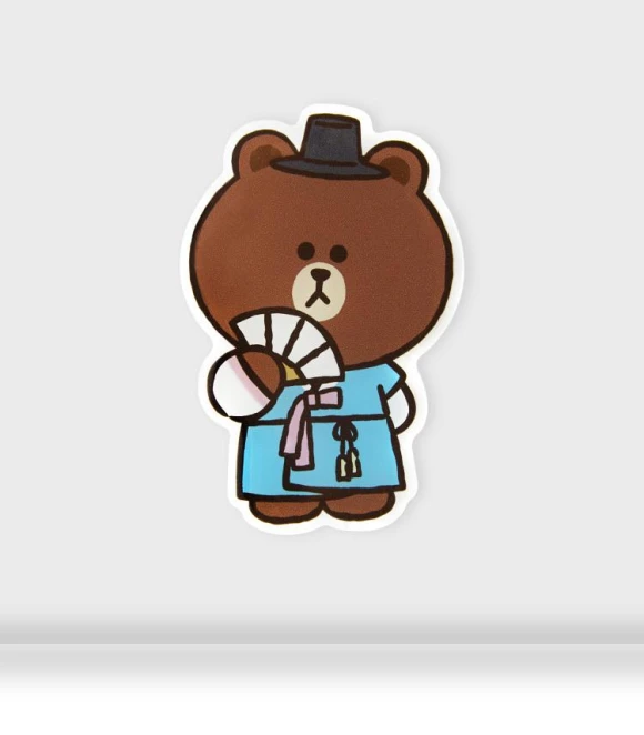 Brown Tourist Smart Talk — Interactive Animal Companions, LINE FRIENDS