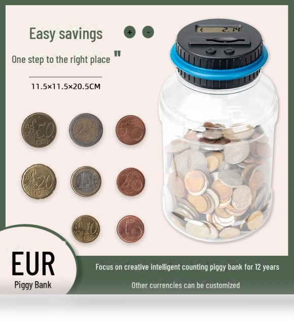 Smart Electronic Coin Counting Piggy Bank — Savings & Piggy Banks, WoW Area