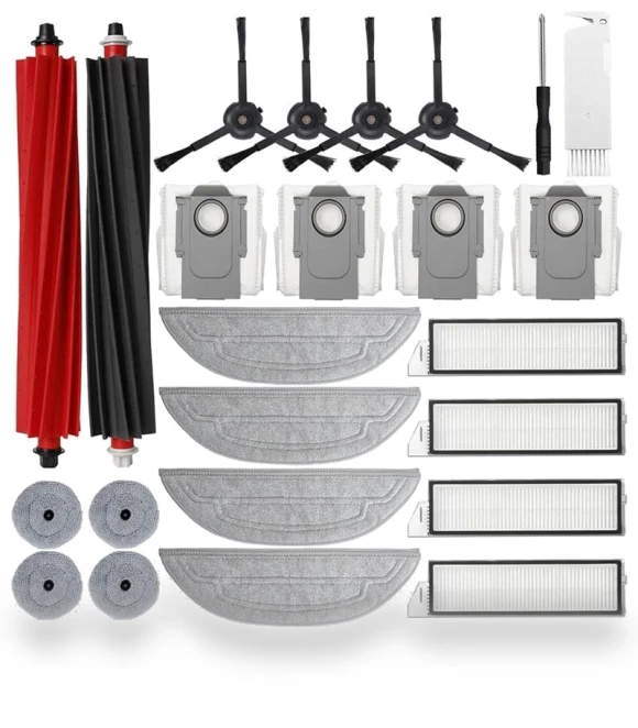 Main Side Brush, HEPA Filter, Mop Cloth, Dust Bags Spare Parts — Parts & Accessories, Lntelligent Living Hall