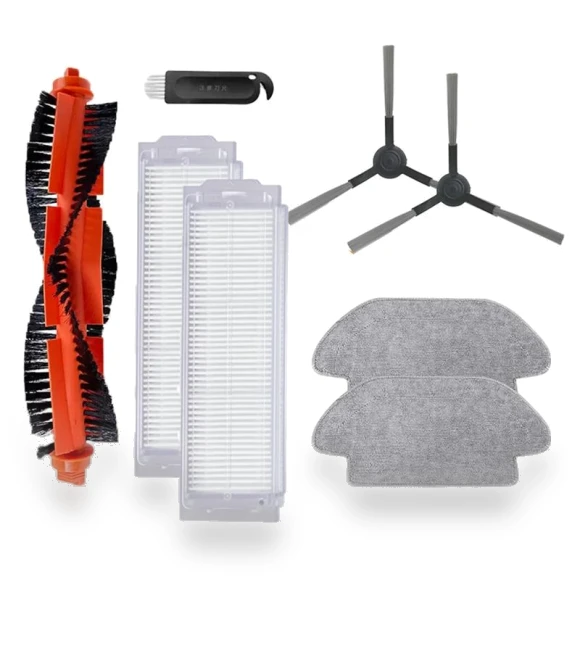Main Side Brush, Hepa Filter, Mop Cloth for MGTEC Twinboth S9 Robot Vacuum — Parts & Accessories, Elegant Living House