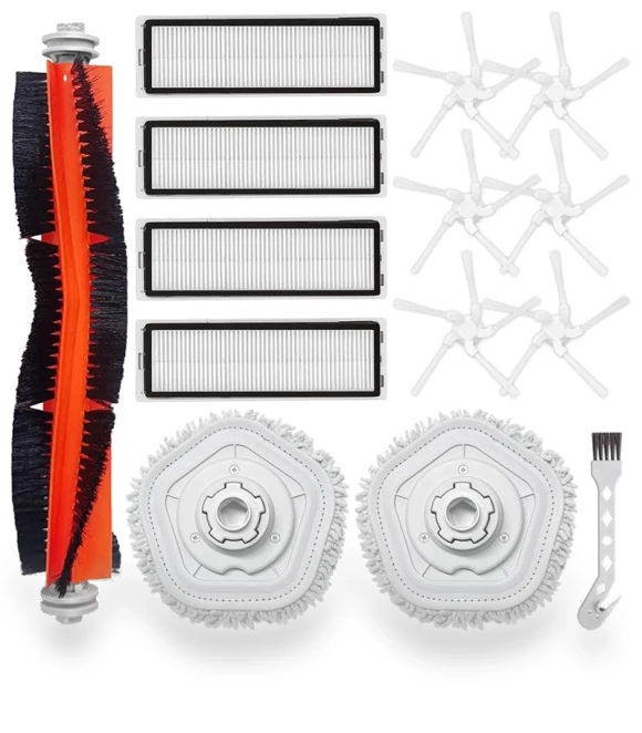 Main Side Brush, HEPA Filter, Mop Cloth Spare Parts — Parts & Accessories, Elegant Living House