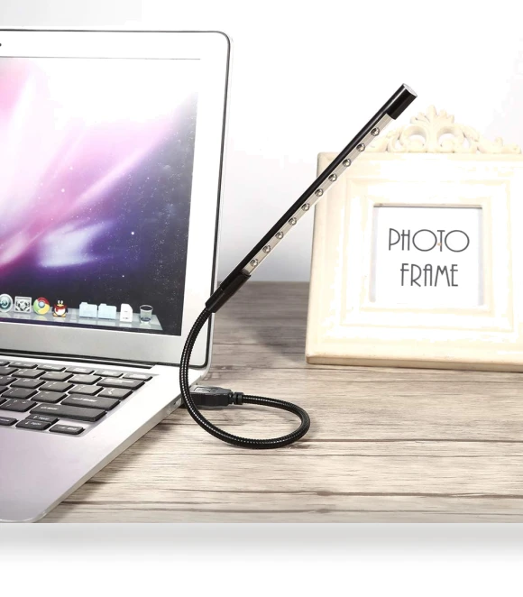 Portable Flexible Touch Switch Keyboard Laptop Lamp — Study & Desk Lighting, Elegant Living House