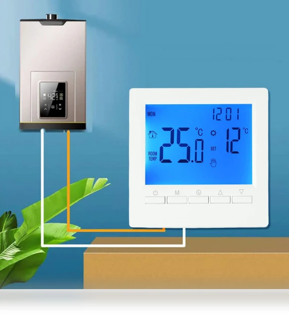 Programmable Digital Gas Boiler Thermostat — Home Climate Control, Wrigleys