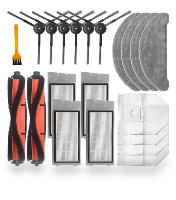 Replacement Side Brush, Hepa Filter, Mop, Dust Bag for Robot Vacuum — Parts & Accessories, Lntelligent Living Hall