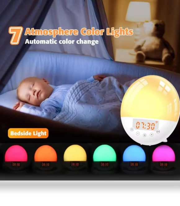 Voice Controlled Smart Sunrise Alarm Clock — Alarms & Clocks, Super Star Mall