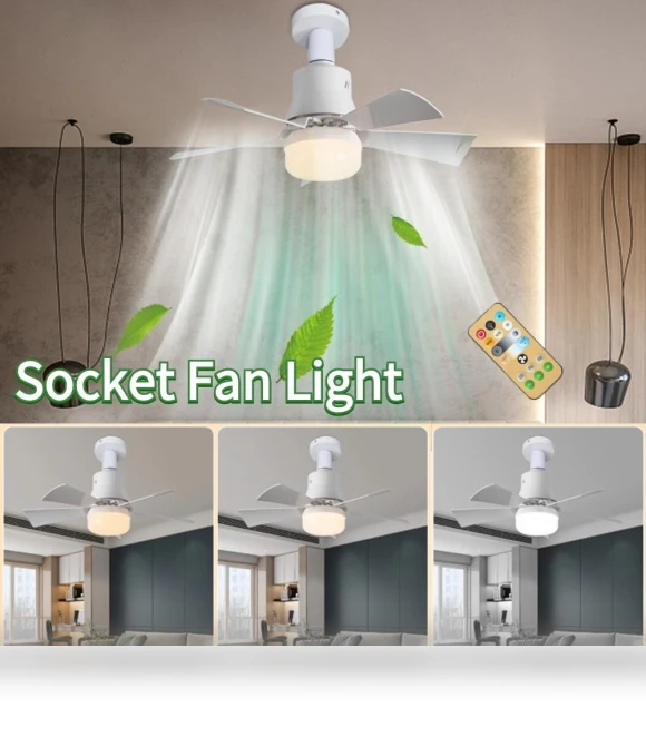 Wireless Remote Control LED Ceiling Fan with Light — Ceiling Fan Lighting Solutions, HY Life House