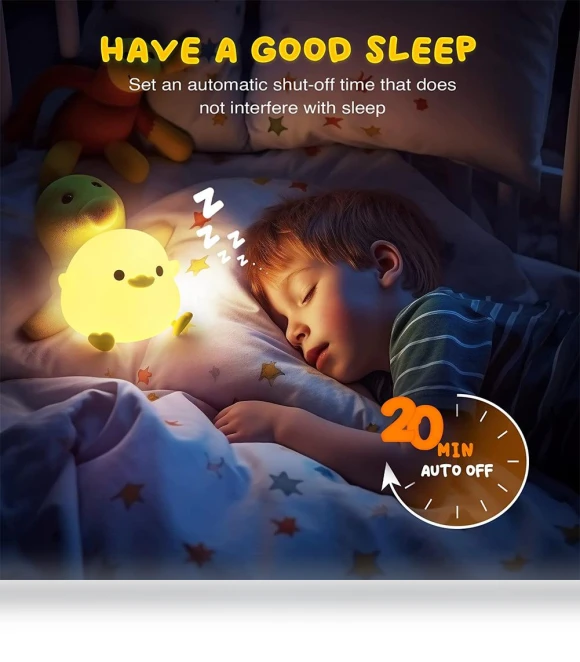 LED Night Light with Cute Bean and Duck — Night Lights, Purely Home Goods