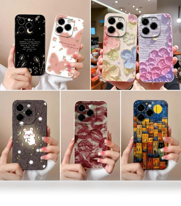 Soft Flower Pattern Case — Phone Accessories, New Style Case