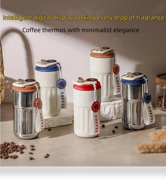 Intelligent Temperature Display Vacuum Cup — Beverage Warmers, Home Furnishing Department Mall