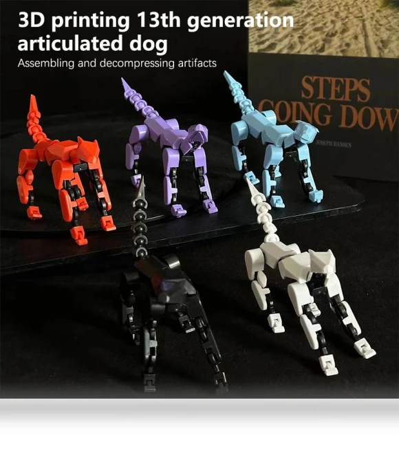 Movable Multi-Jointed Robot Dog — Educational, Pleasing