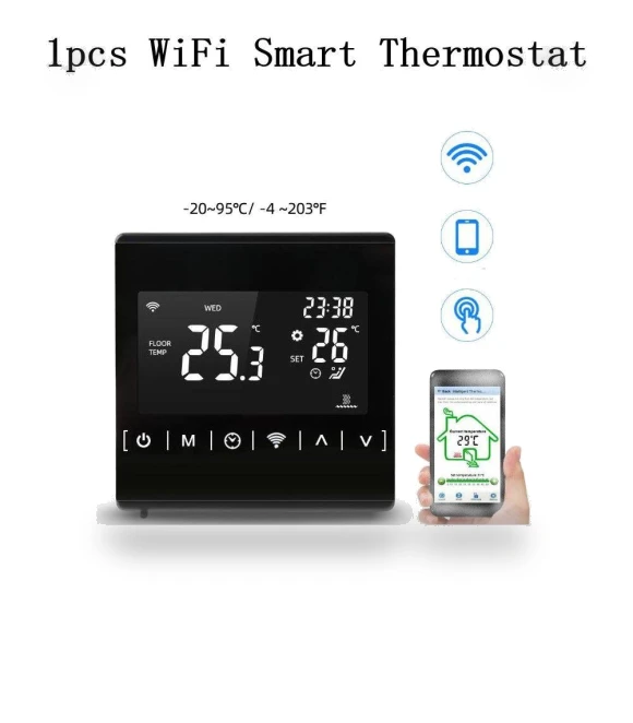 Smart Thermostat for Electric Floor Heating — Home Climate Control, jE6FZVk30tLU5T