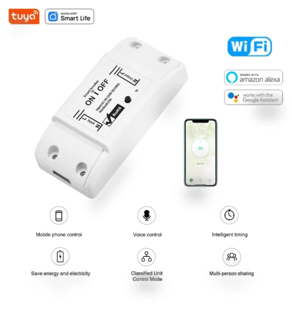 WiFi Smart Switch — Smart Home Hubs & Controllers, Build My Home