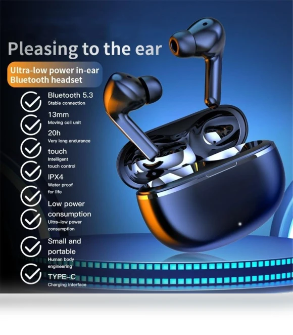 Bluetooth 5.4 Headphones — In-Ear Headphones, Junmaocun