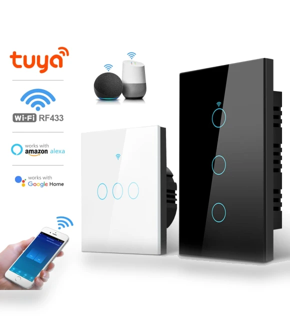 Smart Light Switch WiFi Touch Sensor — Dimmer Switches, Tuya