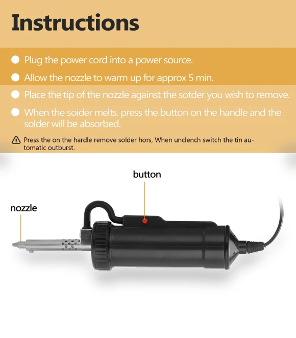 Automatic Portable Electric Solder Sucker — Stations, Stone Home