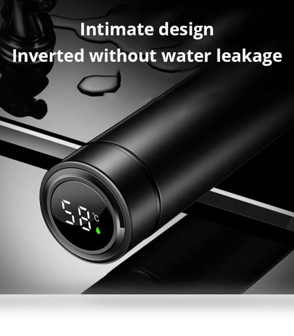 Creative Smart Thermos Bottle with Temperature Display — Beverage Warmers, Homeware Essentials