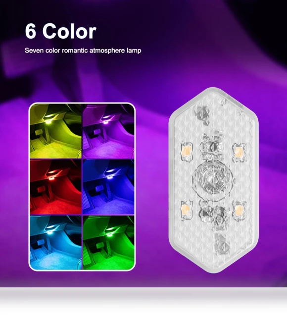Multicolor Car Lights with Magnetic Suction — Light Kit, Chic Home