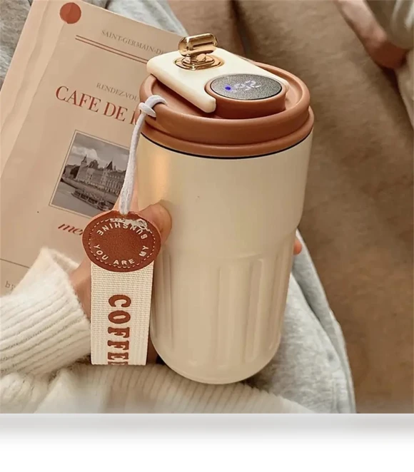 Premium Insulated Travel Mug with Temperature Display — Travel Mugs & Tumblers, Homeware Essentials