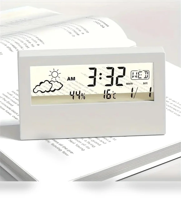 Silent Smart LED Desk Clock — Desk & Shelf, Homeware Essentials