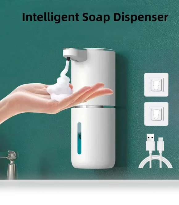 Automatic Touchless Wall-Mounted Foam Soap Dispenser — Care Dispensers, DC-HOME Textile