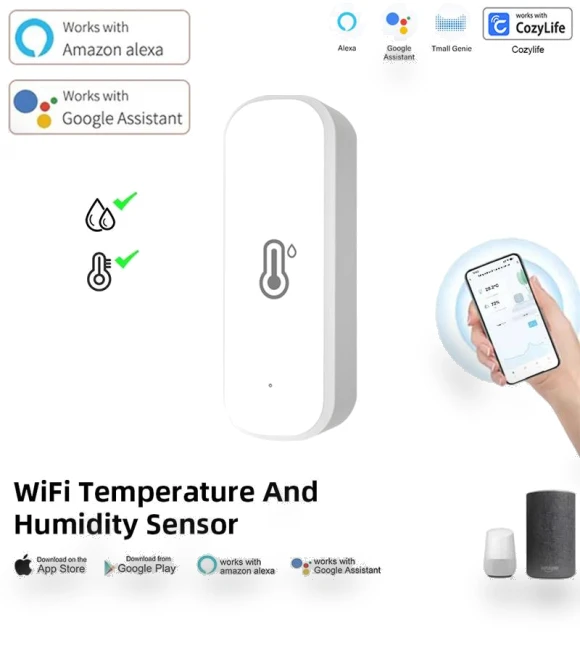 Smart Temperature and Humidity Sensor — Home Climate Control, Good Household Items