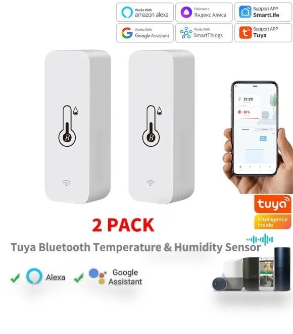 Smart Wireless Temperature and Humidity Sensor — Home Climate Control, Good Household Items