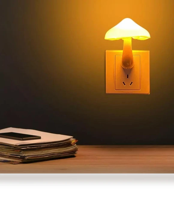 LED Mushroom Night Lights — Night Lights, DC-HOME-3