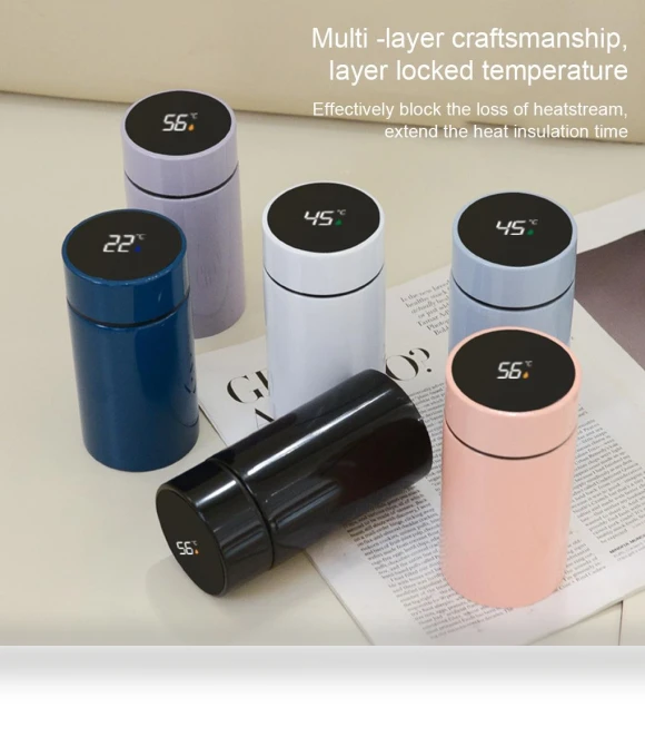 Smart Water Bottle with Temperature Display — Hydration Essentials, Homeware Essentials
