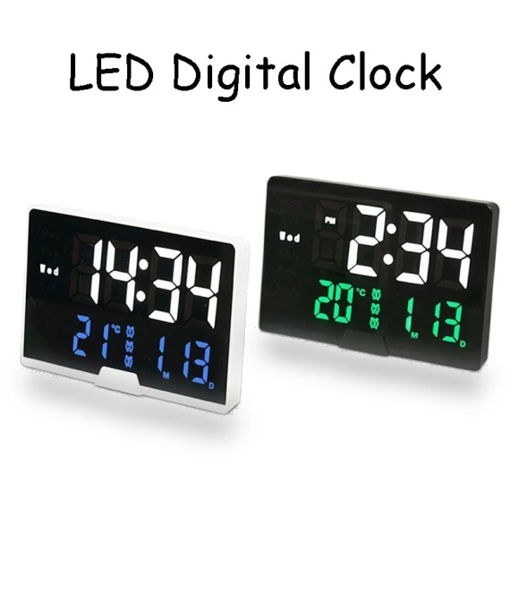 Digital Alarm Clock with LED Display — Alarm, Home Furnishing Department Mall