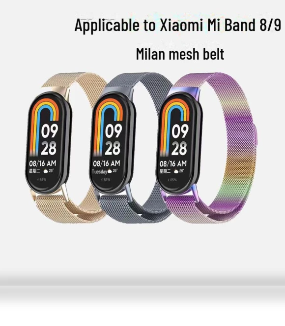 Magnetic Stainless Steel Strap — Fitness Bands, Xiaomi
