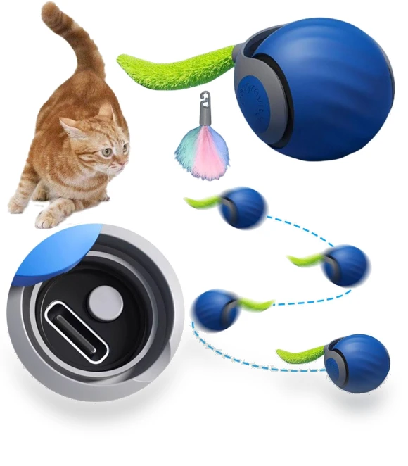 Automatic Moving Cat Toy Ball — Cat Playthings, Chic Home