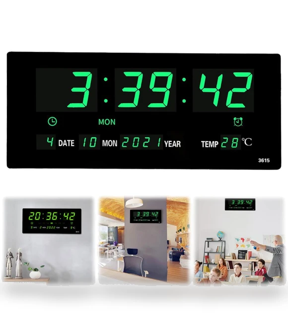 Digital Alarm Clock with Large Display — Clocks, Chic Home