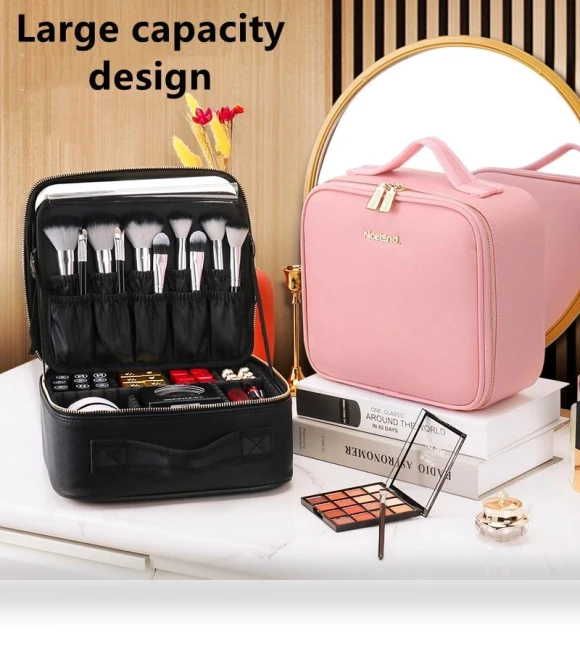 Smart LED Cosmetic Bag with Mirror — Cosmetic Cases, JingYou-home