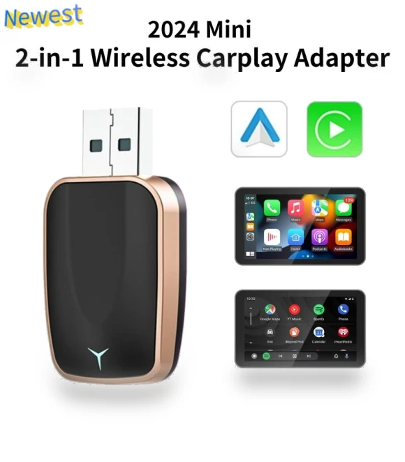 2-in-1 Wireless Carplay AI Box — Car Accessories & Gadgets, YJMP