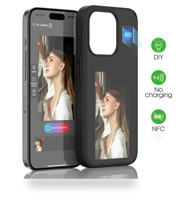 DIY Projection Screen NFC Function Phone Case — Mobile Devices & Accessories, ZJM Mall