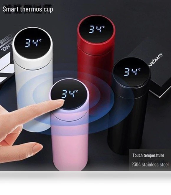 Portable Smart Temperature Display Tumbler — Beverage Warmers, VividTrove