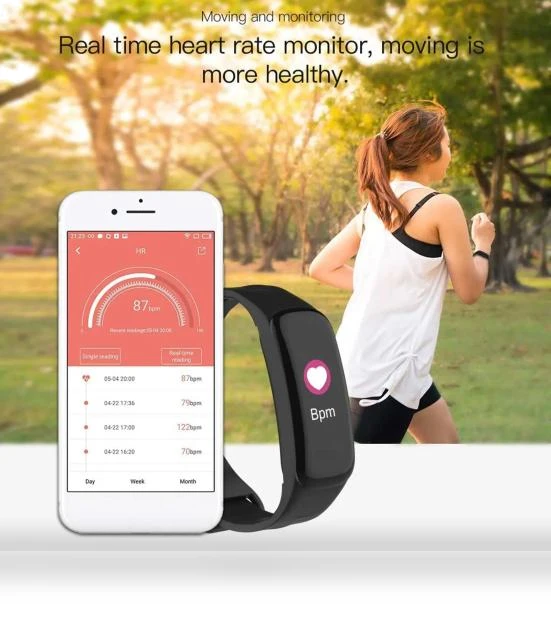 Smart Fitness Tracker Bracelet — Wearable Accessories, Mode Watches