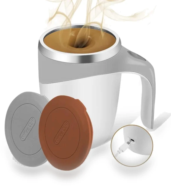 Automatic Magnetic Stirring Mug — Beverage Warmers, Chic Interiors